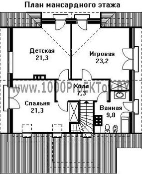 Проект дома из блоков 1286