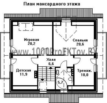 Проект дома из блоков 1448