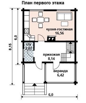 Проект деревянного дома 10-2016
