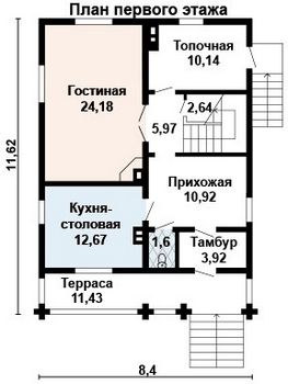 Проект деревянного дома 10-2126