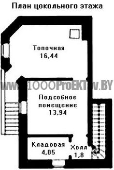 Проект дома из блоков 1513