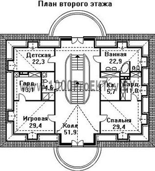 Проект дома из блоков 1293