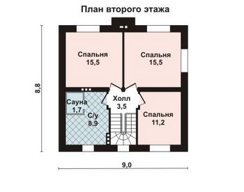 Проект дома из блоков 10-2004