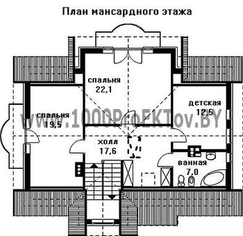 Проект дома из блоков 1328