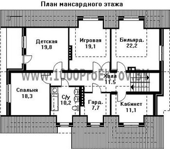 Проект дома из блоков 1268