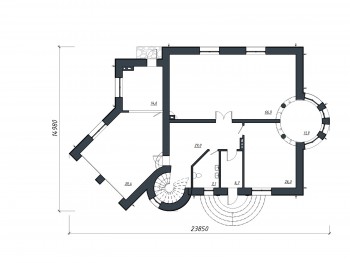 Проект дома из блоков 1-25