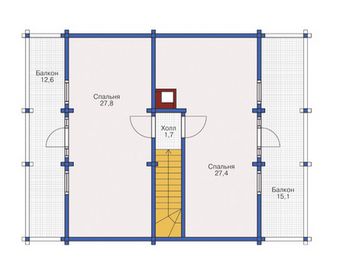 Проект деревянного дома 1024