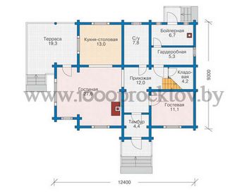 Проект деревянного дома 1056