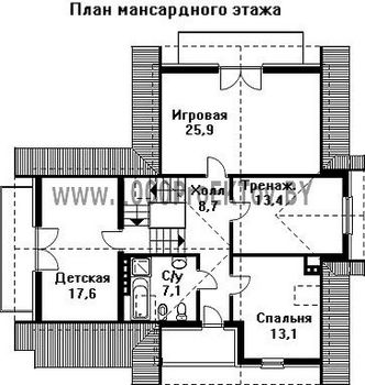 Проект дома из блоков 1412