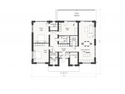 Проект дома из блоков м50