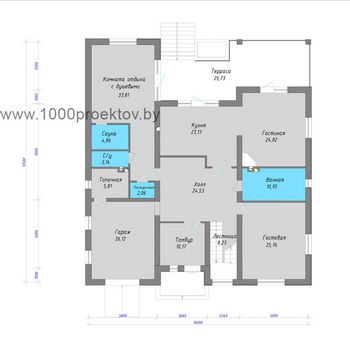 Проект дома из блоков 1637