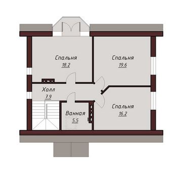 Проект дома из блоков 1310