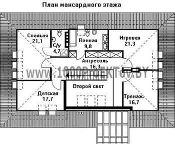 Проект дома из блоков 1469