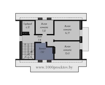 Проект дома из блоков 1651