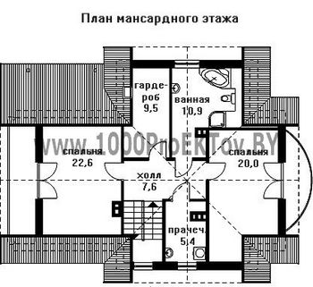 Проект дома из блоков 1347