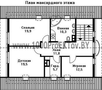 Проект дома из блоков 1270