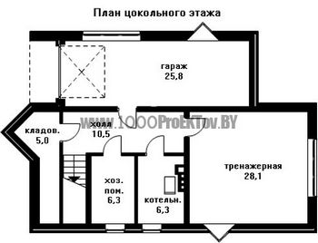Проект дома из блоков 1523