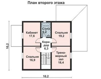 Проект каркасного дома 10-2141