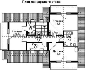 Проект дома из блоков 1275