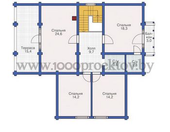 Проект деревянного дома 1078