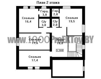 Проект дома из блоков 1494