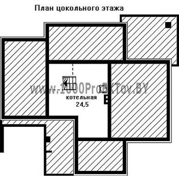 Проект дома из блоков 1358