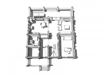 Проект деревянного дома 3-9