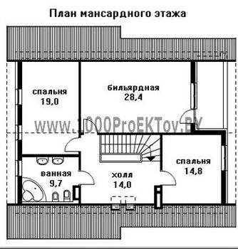 Проект дома из блоков 1327