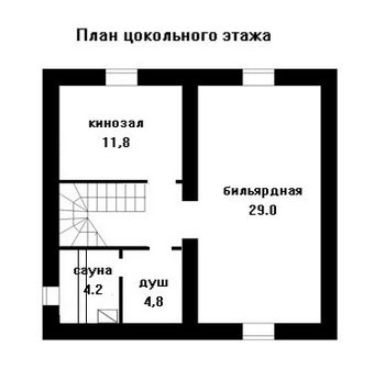 Проект дома из блоков 10-2082