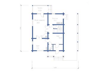 Проект деревянного дома 1020