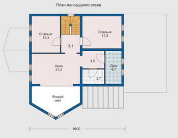 Проект деревянного дома 1040