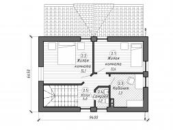 Проект дома из блоков 1-46
