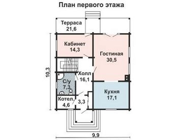 Проект деревянного дома 10-2028-2
