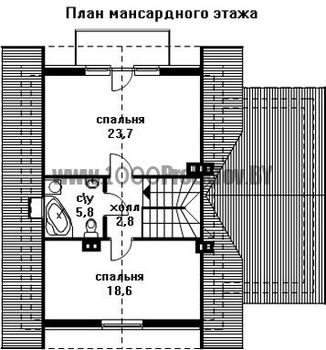 Проект дома из блоков 1534