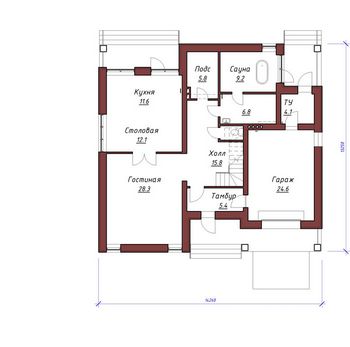 Проект каменного дома 1566