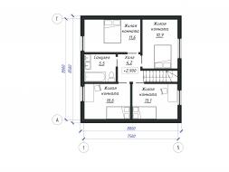 Проект каркасного дома 2-50-3