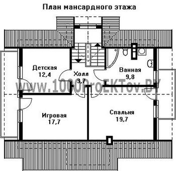 Проект дома из блоков 1452