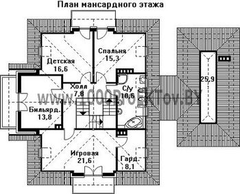 Проект дома из блоков 1315