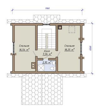 Проект деревянного дома 3-31