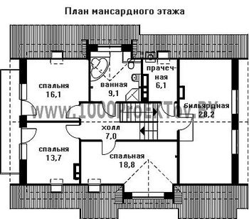 Проект дома из блоков 1346