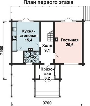 Проект деревянного дома 10-2015