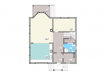 Проект каркасного дома 2-9