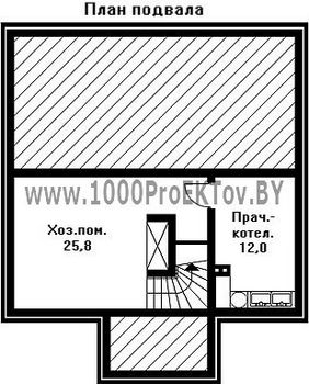 Проект дома из блоков 1286