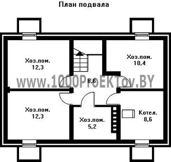 Проект дома из блоков 1492
