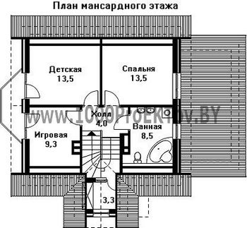 Проект дома из блоков 1190