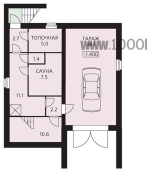Проект дома из блоков 1119