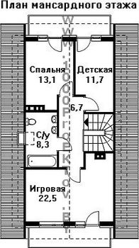 Проект дома из блоков 1224