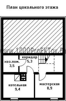 Проект дома из блоков 1353