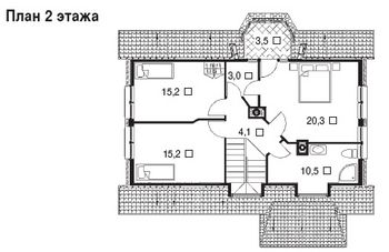 Проект дома из блоков 1547