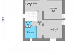 Проект дома из блоков 1-62